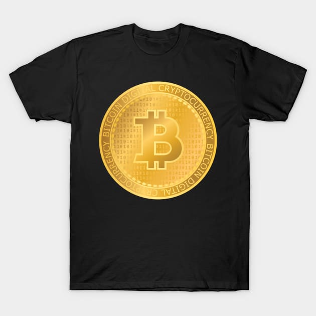 Bitcoin BTC Crypto Digital Gold T-Shirt by BitcoinSweatshirts